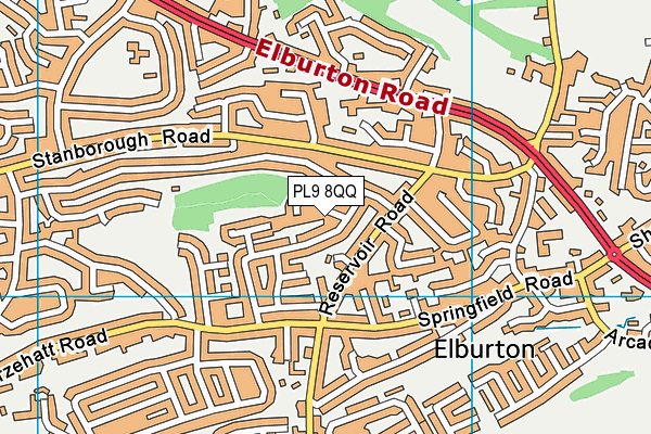 PL9 8QQ map - OS VectorMap District (Ordnance Survey)