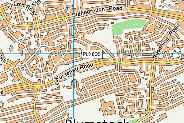 PL9 8QS map - OS VectorMap District (Ordnance Survey)