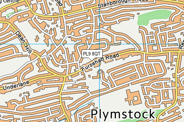 PL9 8QT map - OS VectorMap District (Ordnance Survey)
