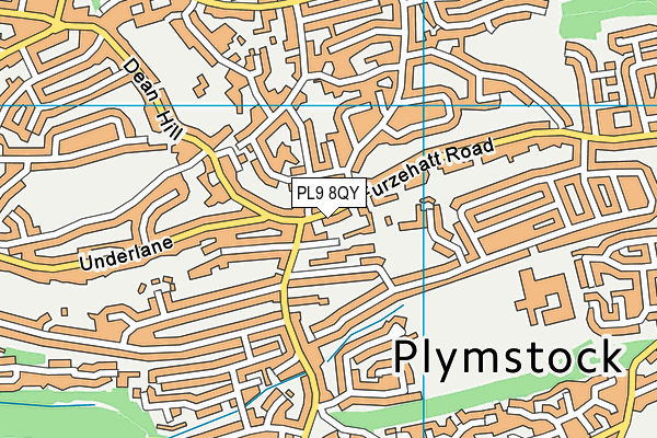 PL9 8QY map - OS VectorMap District (Ordnance Survey)