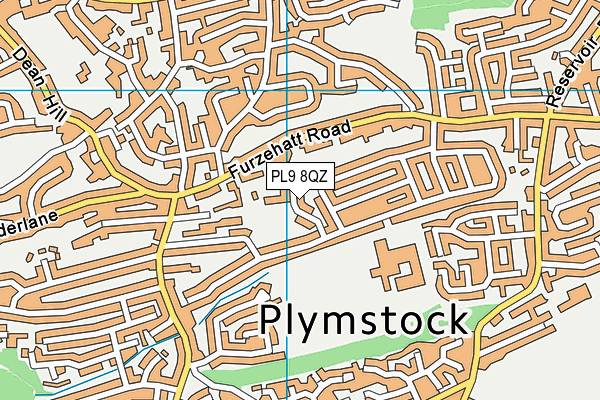 PL9 8QZ map - OS VectorMap District (Ordnance Survey)