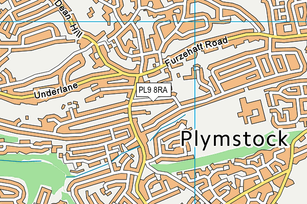 PL9 8RA map - OS VectorMap District (Ordnance Survey)