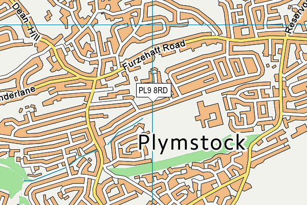 PL9 8RD map - OS VectorMap District (Ordnance Survey)