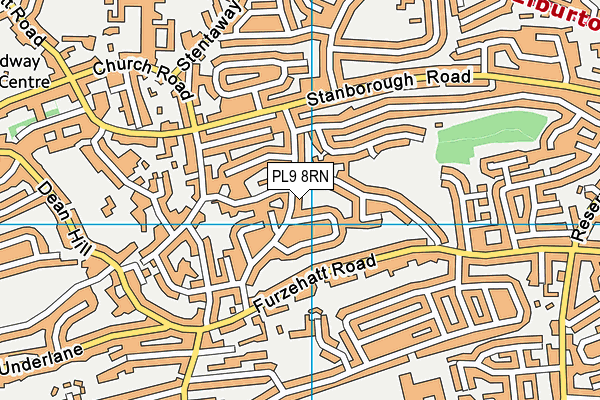 PL9 8RN map - OS VectorMap District (Ordnance Survey)