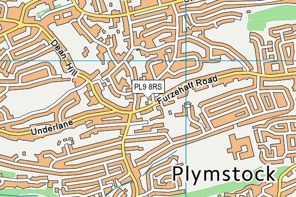 PL9 8RS map - OS VectorMap District (Ordnance Survey)