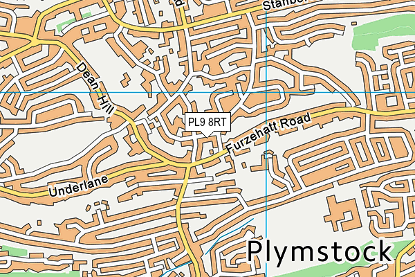 PL9 8RT map - OS VectorMap District (Ordnance Survey)