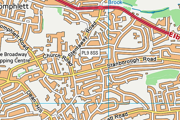 PL9 8SS map - OS VectorMap District (Ordnance Survey)