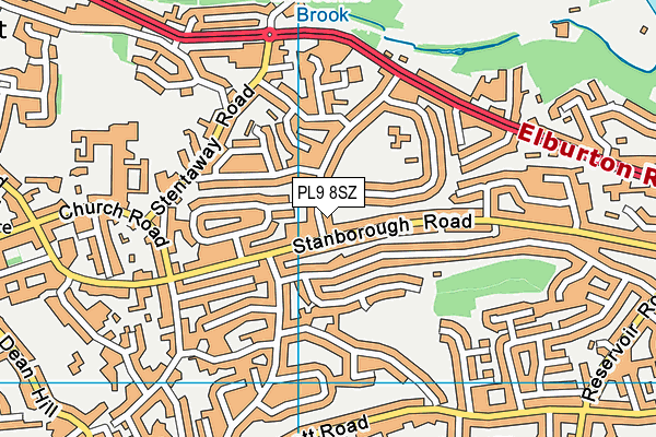 PL9 8SZ map - OS VectorMap District (Ordnance Survey)