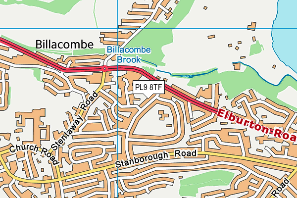 PL9 8TF map - OS VectorMap District (Ordnance Survey)