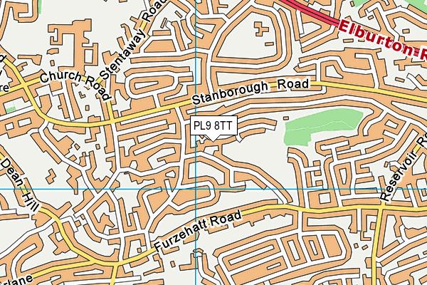 PL9 8TT map - OS VectorMap District (Ordnance Survey)