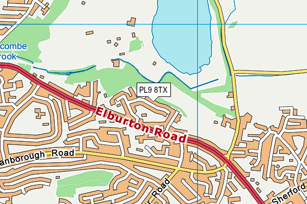 PL9 8TX map - OS VectorMap District (Ordnance Survey)