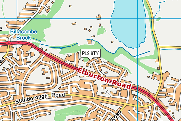 PL9 8TY map - OS VectorMap District (Ordnance Survey)