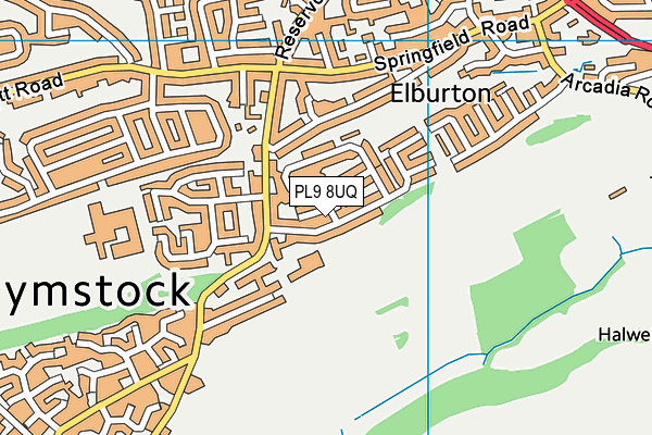 PL9 8UQ map - OS VectorMap District (Ordnance Survey)