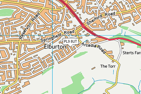 PL9 8UT map - OS VectorMap District (Ordnance Survey)