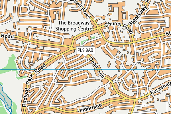PL9 9AB map - OS VectorMap District (Ordnance Survey)
