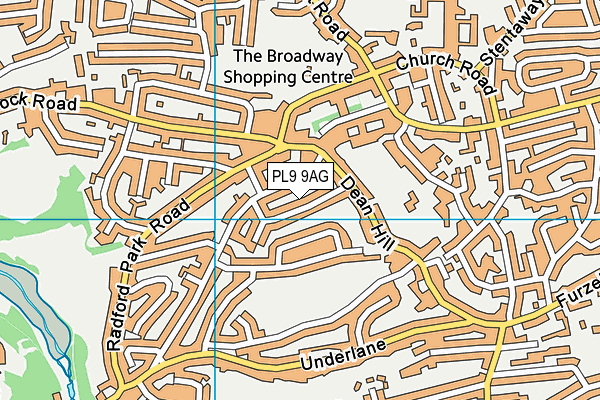 PL9 9AG map - OS VectorMap District (Ordnance Survey)