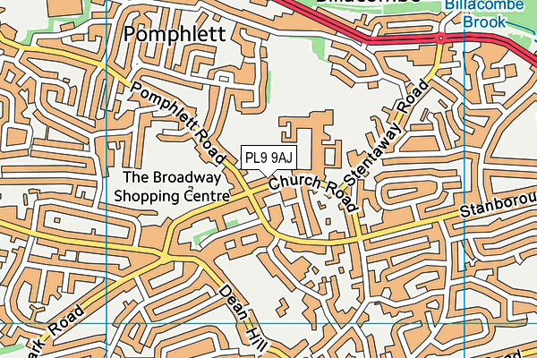 PL9 9AJ map - OS VectorMap District (Ordnance Survey)
