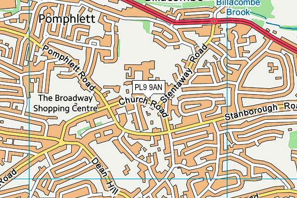 PL9 9AN map - OS VectorMap District (Ordnance Survey)