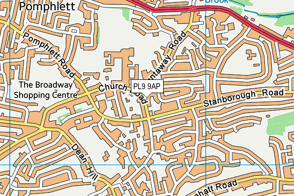 PL9 9AP map - OS VectorMap District (Ordnance Survey)