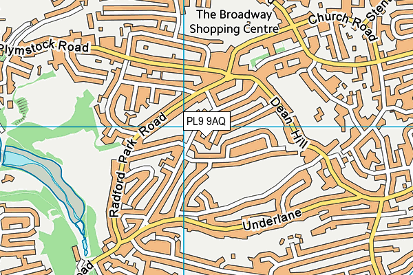 PL9 9AQ map - OS VectorMap District (Ordnance Survey)