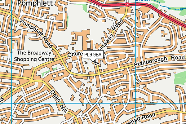 PL9 9BA map - OS VectorMap District (Ordnance Survey)