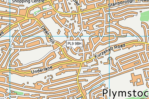 PL9 9BH map - OS VectorMap District (Ordnance Survey)