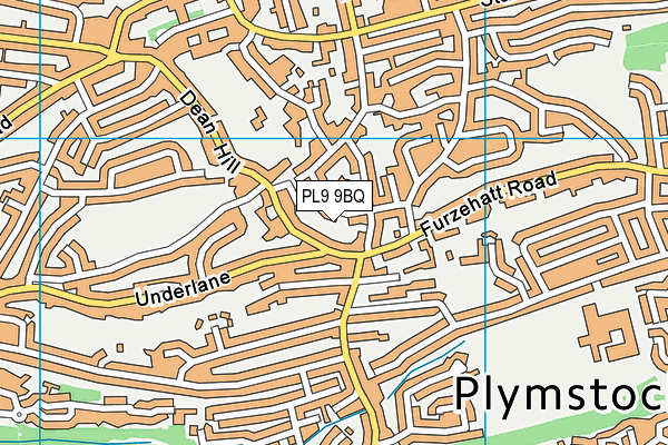 PL9 9BQ map - OS VectorMap District (Ordnance Survey)