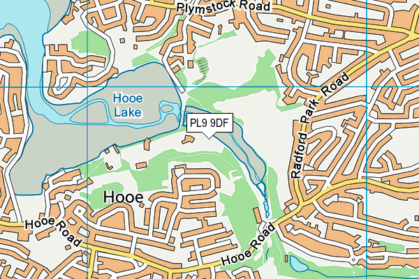 PL9 9DF map - OS VectorMap District (Ordnance Survey)