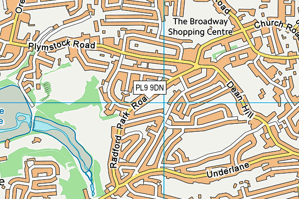 PL9 9DN map - OS VectorMap District (Ordnance Survey)