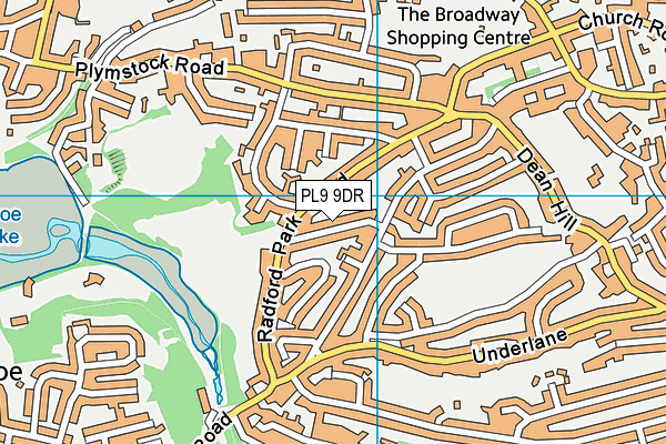 PL9 9DR map - OS VectorMap District (Ordnance Survey)