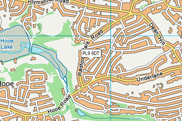 PL9 9DT map - OS VectorMap District (Ordnance Survey)