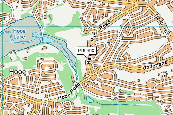 PL9 9DX map - OS VectorMap District (Ordnance Survey)