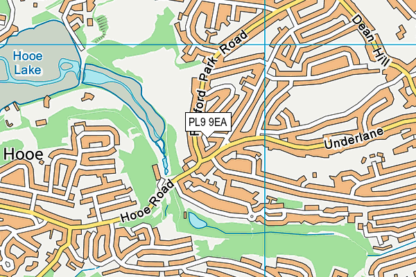 PL9 9EA map - OS VectorMap District (Ordnance Survey)