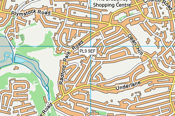 PL9 9EF map - OS VectorMap District (Ordnance Survey)