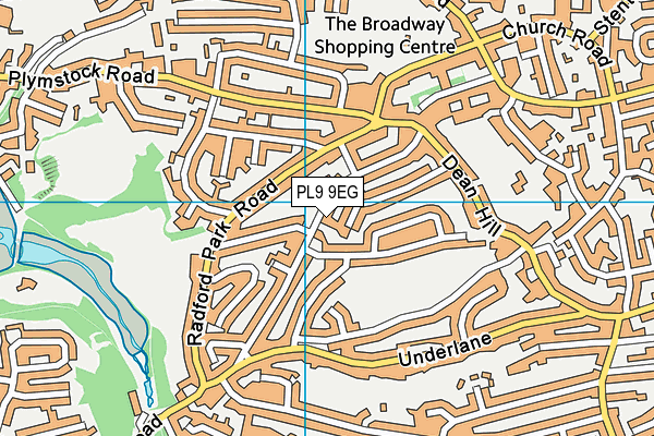 PL9 9EG map - OS VectorMap District (Ordnance Survey)