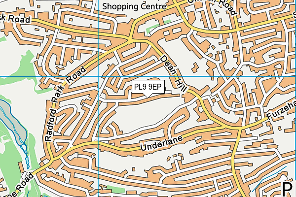 PL9 9EP map - OS VectorMap District (Ordnance Survey)