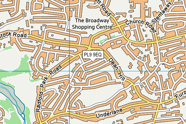 PL9 9EQ map - OS VectorMap District (Ordnance Survey)