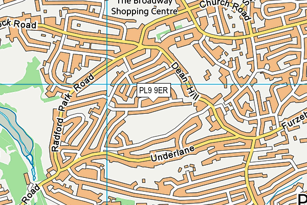 PL9 9ER map - OS VectorMap District (Ordnance Survey)