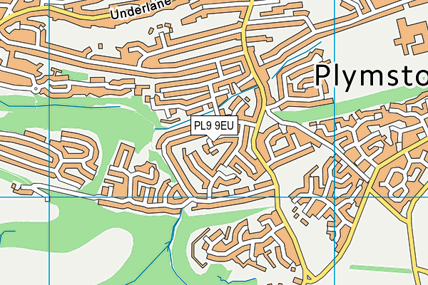 PL9 9EU map - OS VectorMap District (Ordnance Survey)