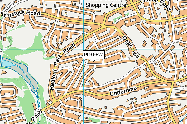 PL9 9EW map - OS VectorMap District (Ordnance Survey)