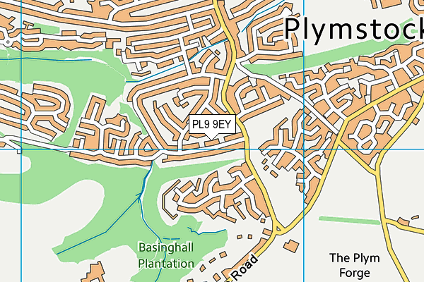 PL9 9EY map - OS VectorMap District (Ordnance Survey)