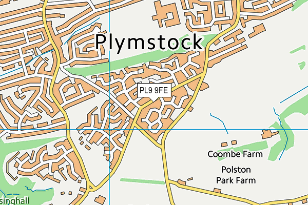 PL9 9FE map - OS VectorMap District (Ordnance Survey)