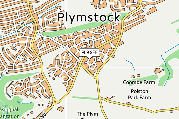 PL9 9FF map - OS VectorMap District (Ordnance Survey)