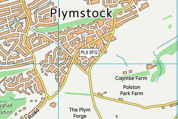 PL9 9FG map - OS VectorMap District (Ordnance Survey)