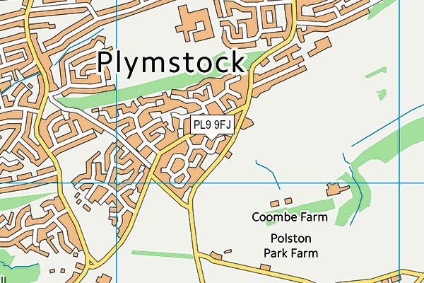 PL9 9FJ map - OS VectorMap District (Ordnance Survey)