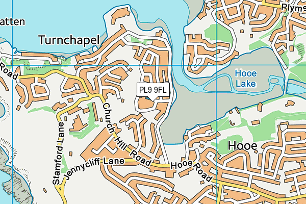 PL9 9FL map - OS VectorMap District (Ordnance Survey)