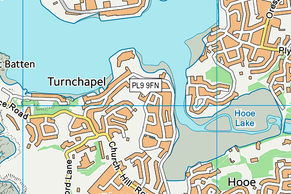 PL9 9FN map - OS VectorMap District (Ordnance Survey)