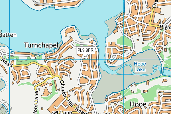 PL9 9FR map - OS VectorMap District (Ordnance Survey)