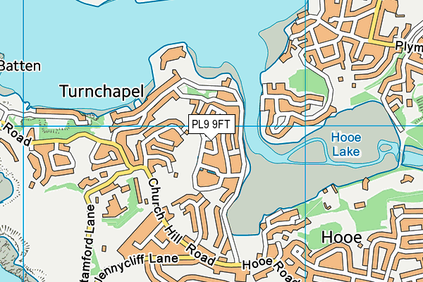 PL9 9FT map - OS VectorMap District (Ordnance Survey)