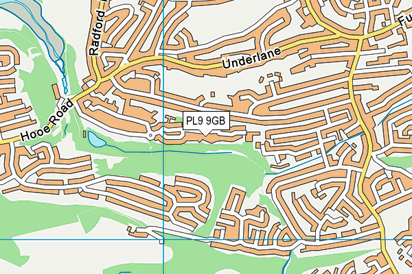 PL9 9GB map - OS VectorMap District (Ordnance Survey)